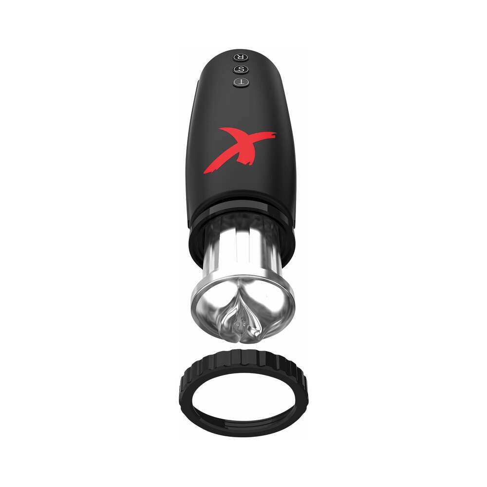 PDX Elite Moto-Bator Thrusting Suction Masturbator Clear/Black - Fantasies Boutique
