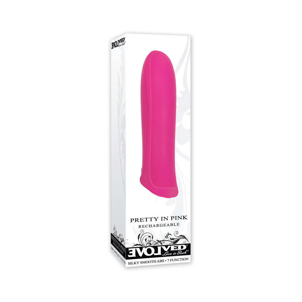 Evolved Pretty in Pink Rechargeable Silicone Bullet Vibrator - Fantasies Boutique