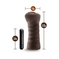 Hot Chocolate Alexis Vagina Stroker with Bullet Vibrator Brown - Fantasies Boutique