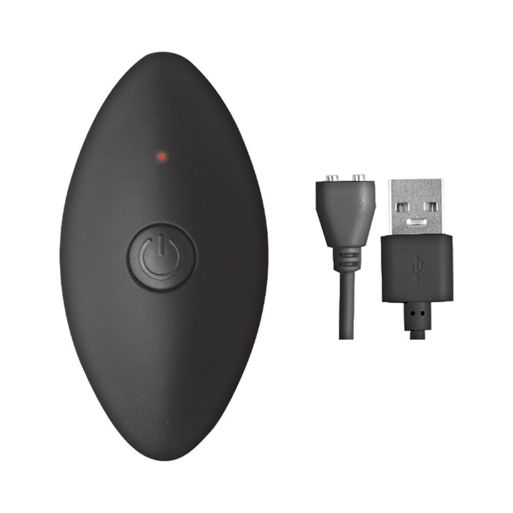 Ass-Sation Remote Vibrating Metal Anal Lover Black - Fantasies Boutique