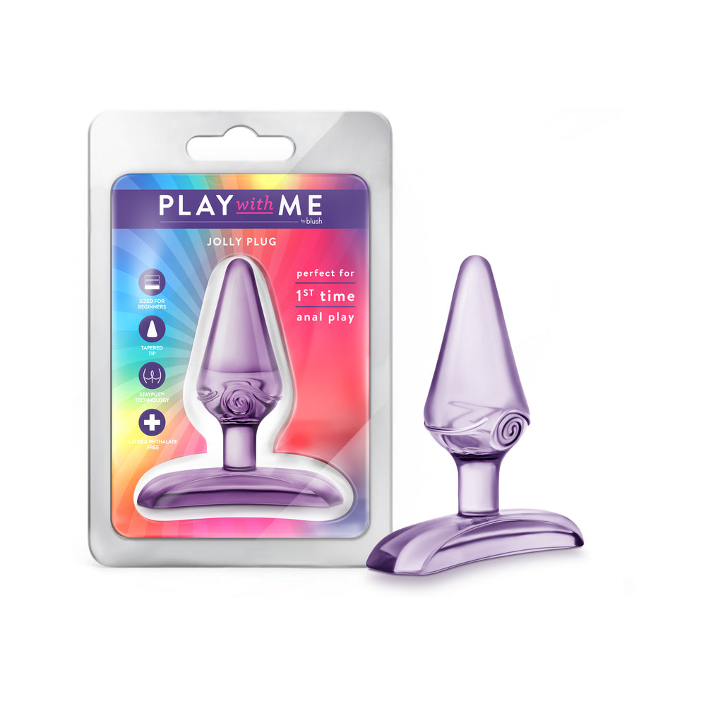 Blush Play With Me Jolly Plug Purple - Fantasies Boutique