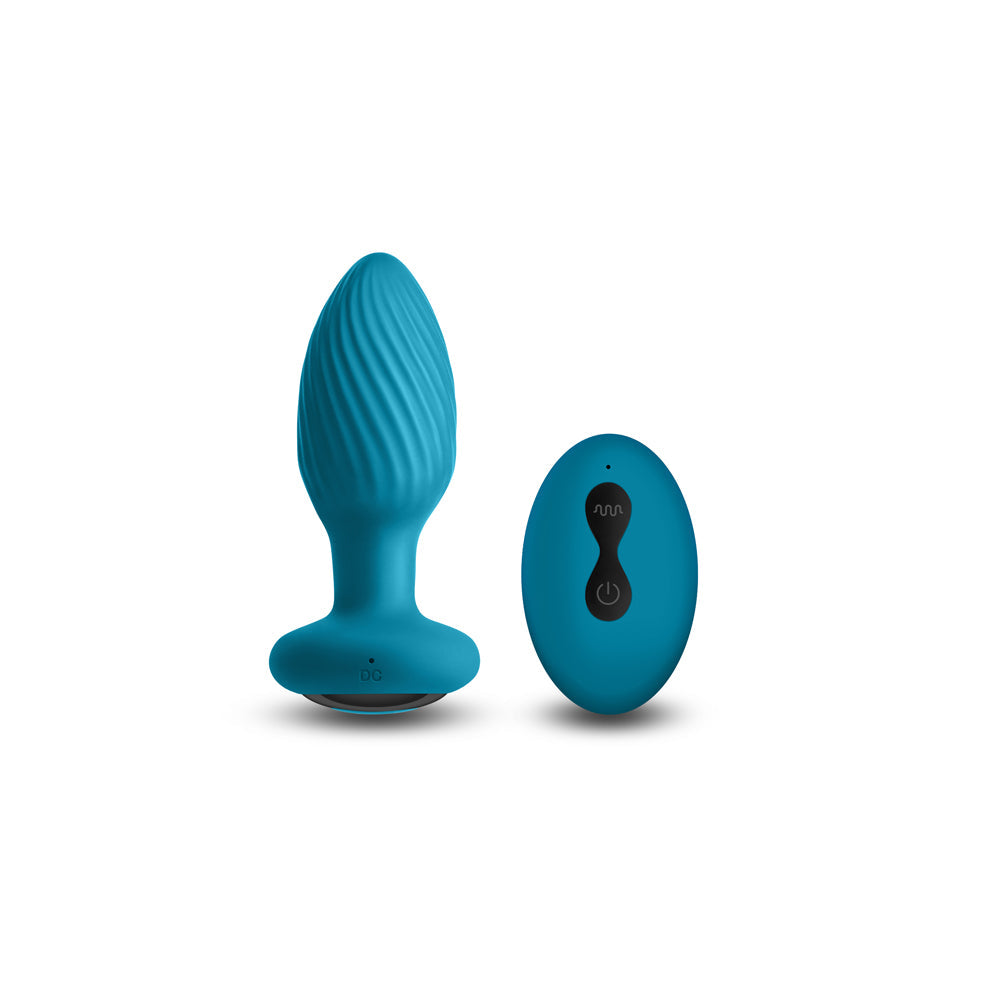 INYA Alpine Rechargeable Gyrating Plug Teal - Fantasies Boutique