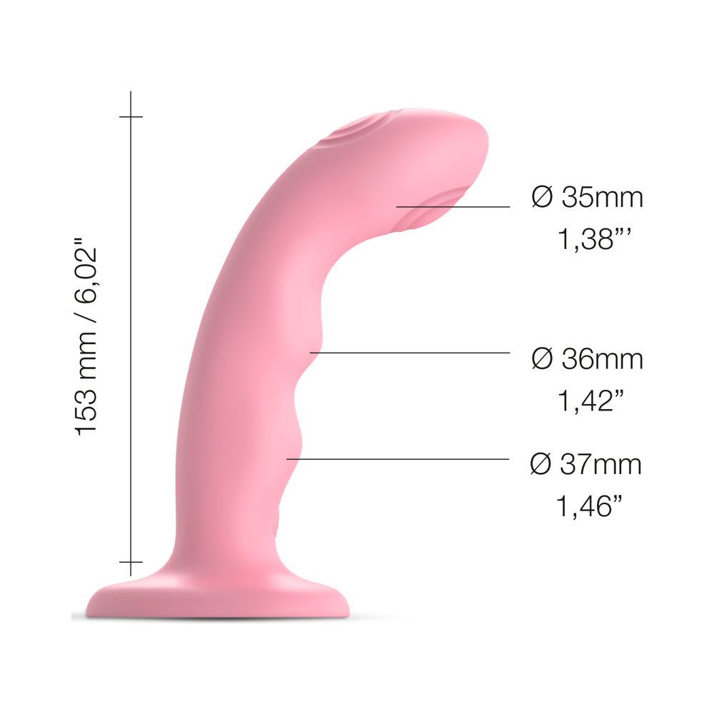 Strap-On-Me Tapping Dildo Wave Coral Pink - Fantasies Boutique