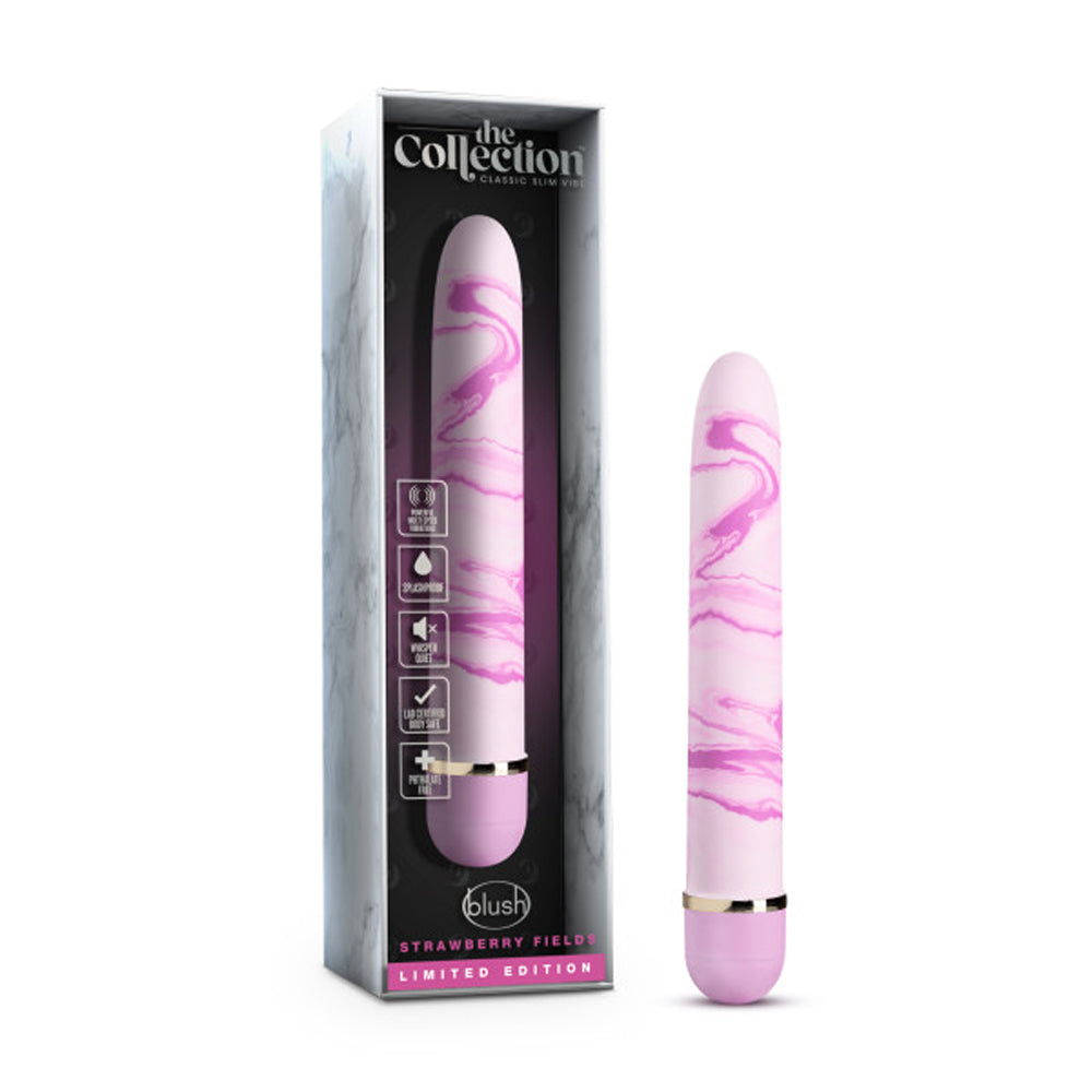 The Collection Strawberry Fields Slimline Vibrator Pink - Fantasies Boutique