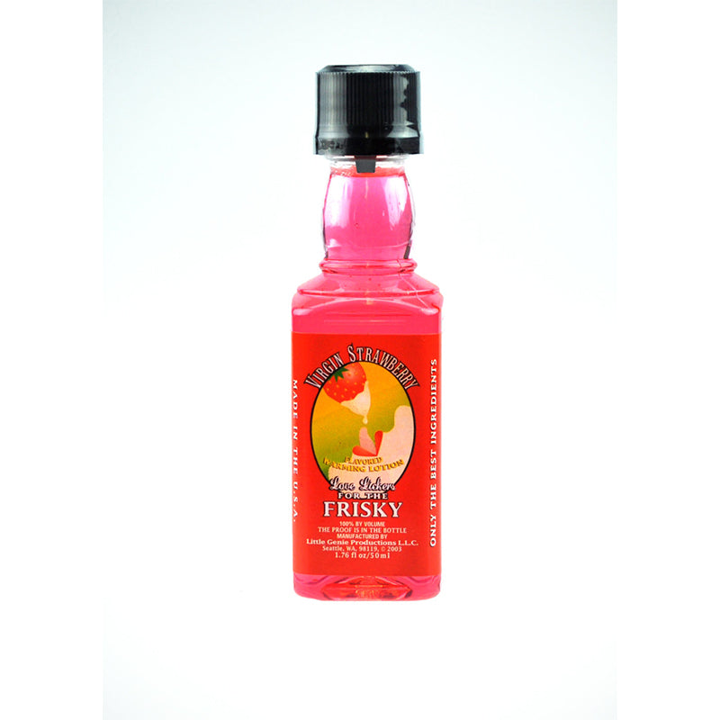 Love Lickers Virgin Strawberry Flavored Massage Oil 1.76 oz. - Fantasies Boutique