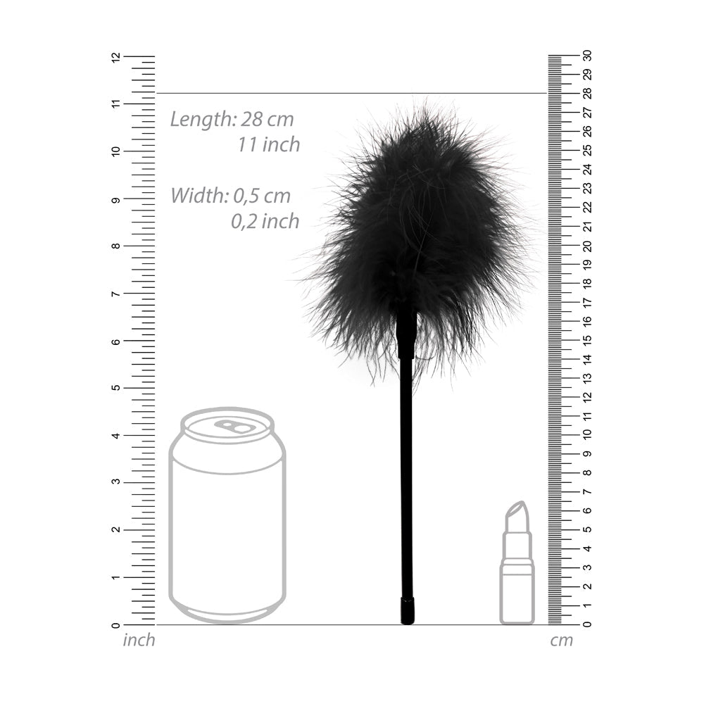 Ouch! Black & White Feather Tickler Black - Fantasies Boutique