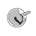 Butts Up Prostate Massager With Scrotum & Cock Ring Black - Fantasies Boutique
