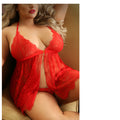 FL Vixen LateNtSerenade Babydoll Red QS - Fantasies Boutique