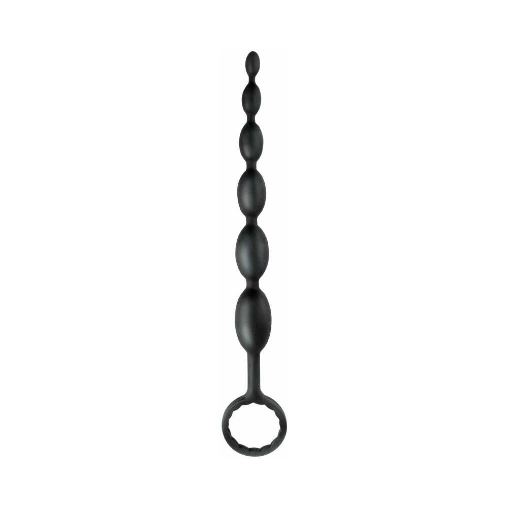 Pipedream Anal Fantasy Collection Silicone First-Time Fun Beads Black - Fantasies Boutique