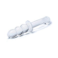 Glas 8 in. Ribbed G-Spot Glass Dildo - Fantasies Boutique