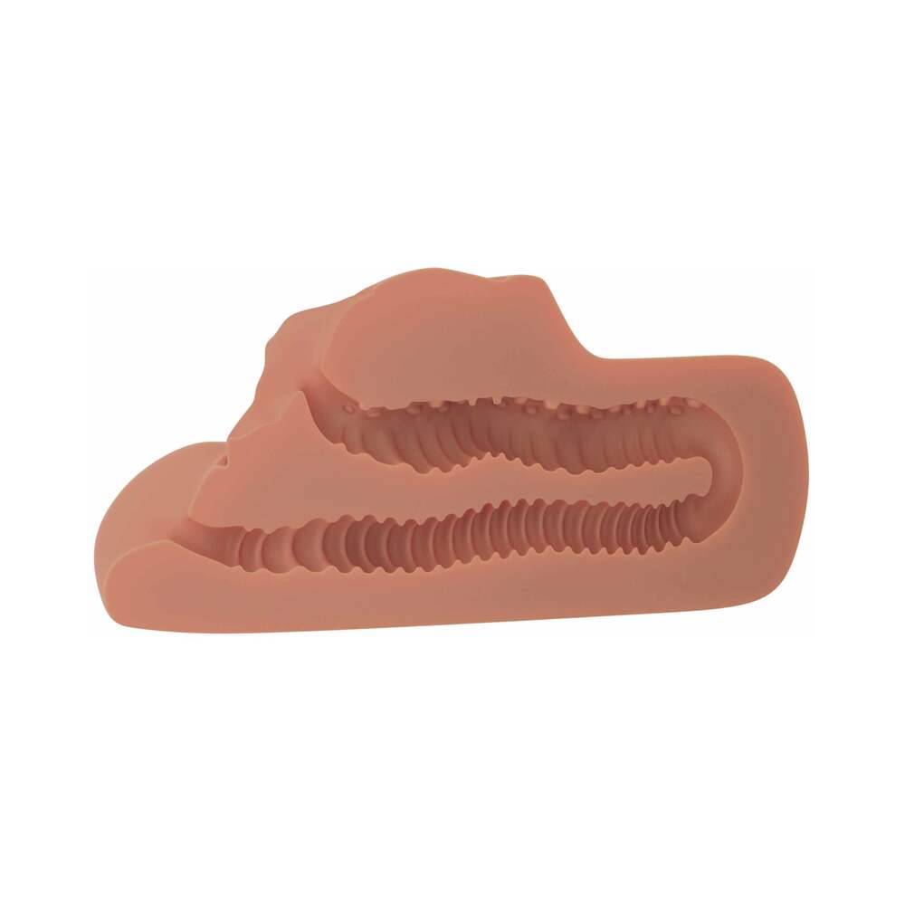 PDX Plus Perfect Pussy Double Stroker Beige - Fantasies Boutique