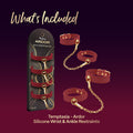 Temptasia Ardor Wrist & Ankle Restraints Red