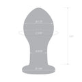 Glas 3.5 in. Galileo Glass Butt Plug - Fantasies Boutique
