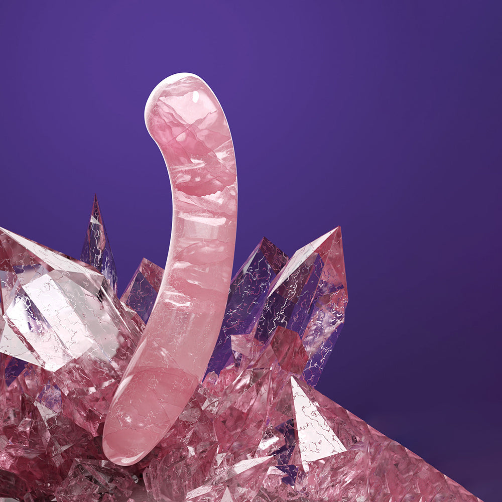 Biird Pixii Rose Quartz Dildo - Fantasies Boutique