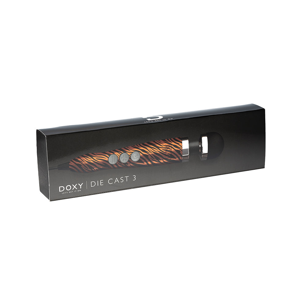 Doxy Die Cast 3 Compact Wand Vibrator Tiger - Fantasies Boutique