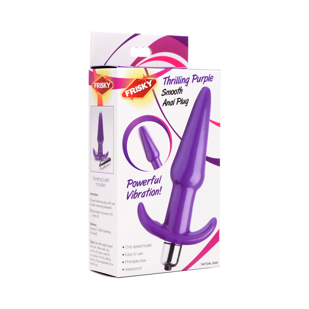 Thrilling Purple Smooth Anal Plug - Fantasies Boutique