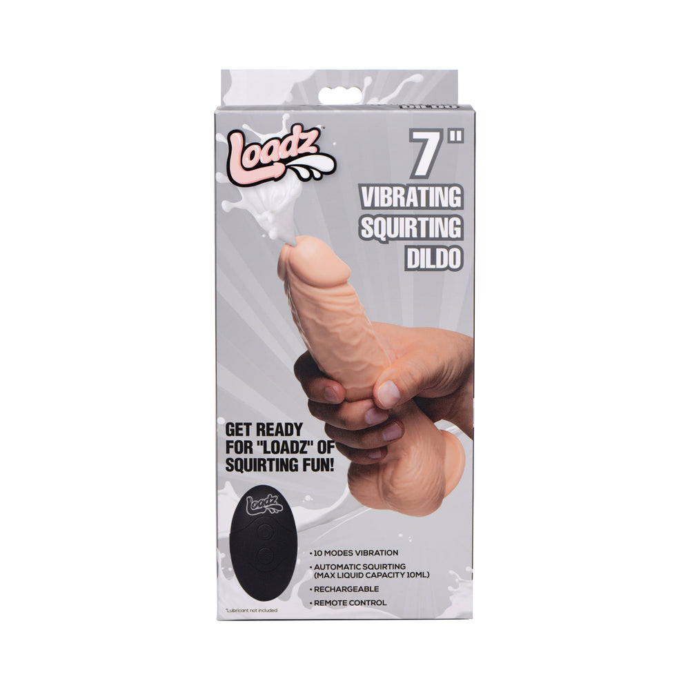 Loadz 7 in. Squirting Dildo Light