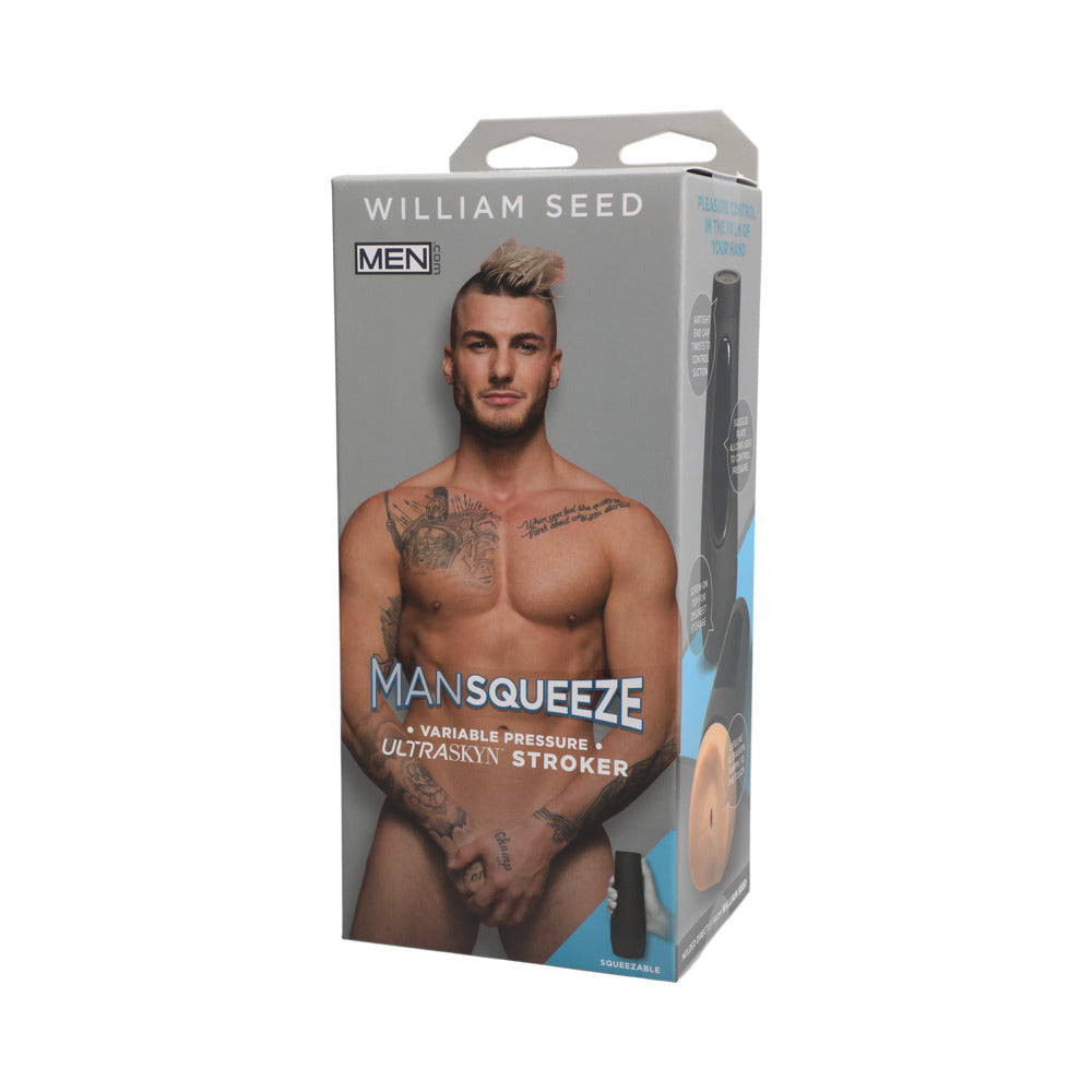 Man Squeeze - William Seed - ULTRASKYN Stroker - Ass Vanilla - Fantasies Boutique