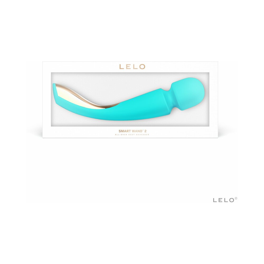 LELO SMART WAND 2 Large Rechargeable Wand Vibrator Aqua - Fantasies Boutique