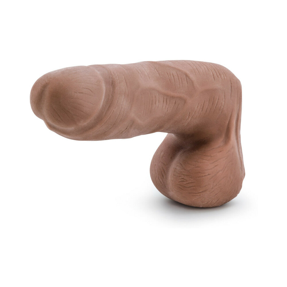 Au Naturel Carlito 5 in. Posable Dual Density Dildo with Balls Tan - Fantasies Boutique