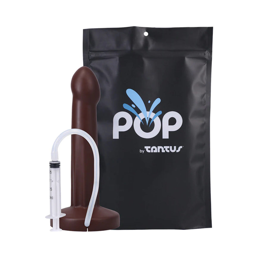Tantus POP Squirting Dildo Espresso (Bag) - Fantasies Boutique