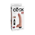 King Cock 9 in. Squirting Cock With Balls Realistic Dildo Beige - Fantasies Boutique