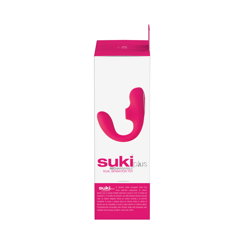 VeDO Suki Plus Rechargeable Dual Sonic Vibe Foxy Pink - Fantasies Boutique