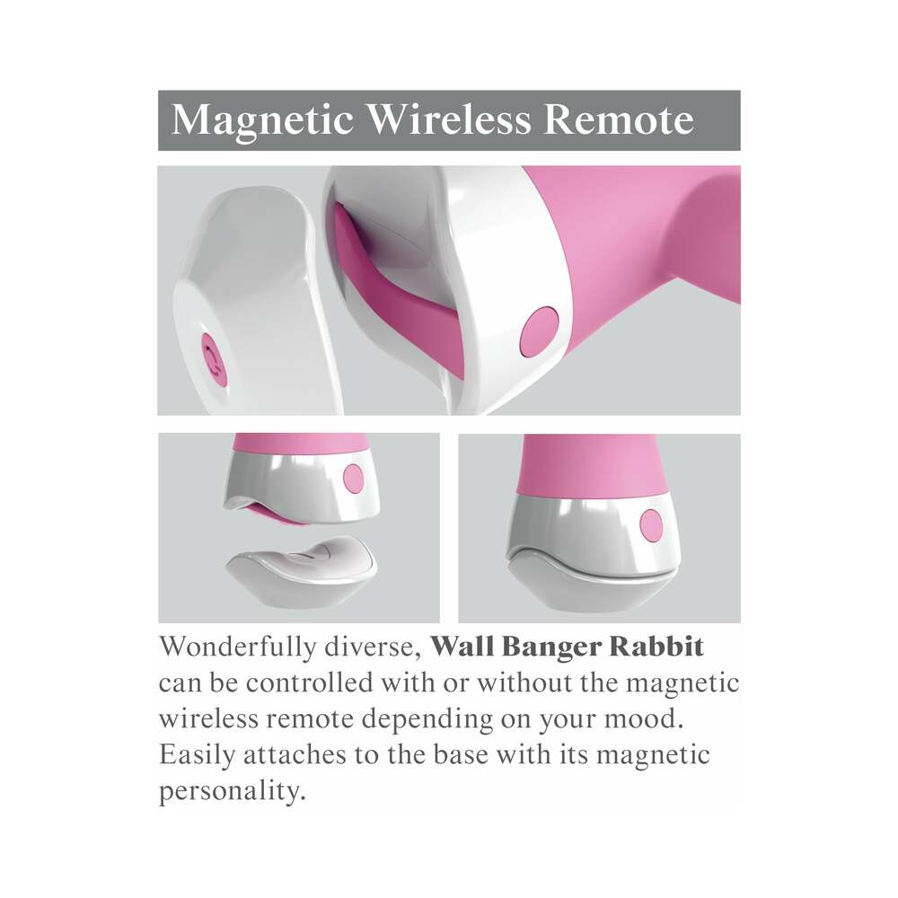 Pipedream 3Some Wall Banger Rabbit Vibrator With Suction Cup Pink - Fantasies Boutique