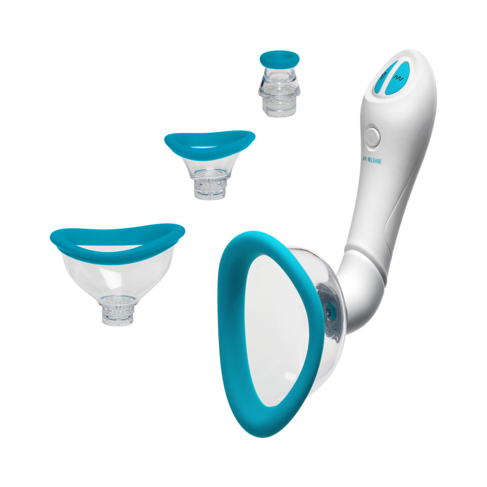 Bloom - Intimate Body Pump - Automatic - Vibrating - Rechargeable Blue/White - Fantasies Boutique