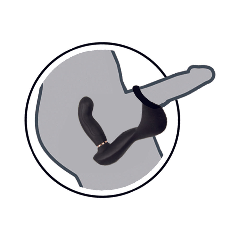 Butts Up P-Spot Massager Pro Silicone Black - Fantasies Boutique