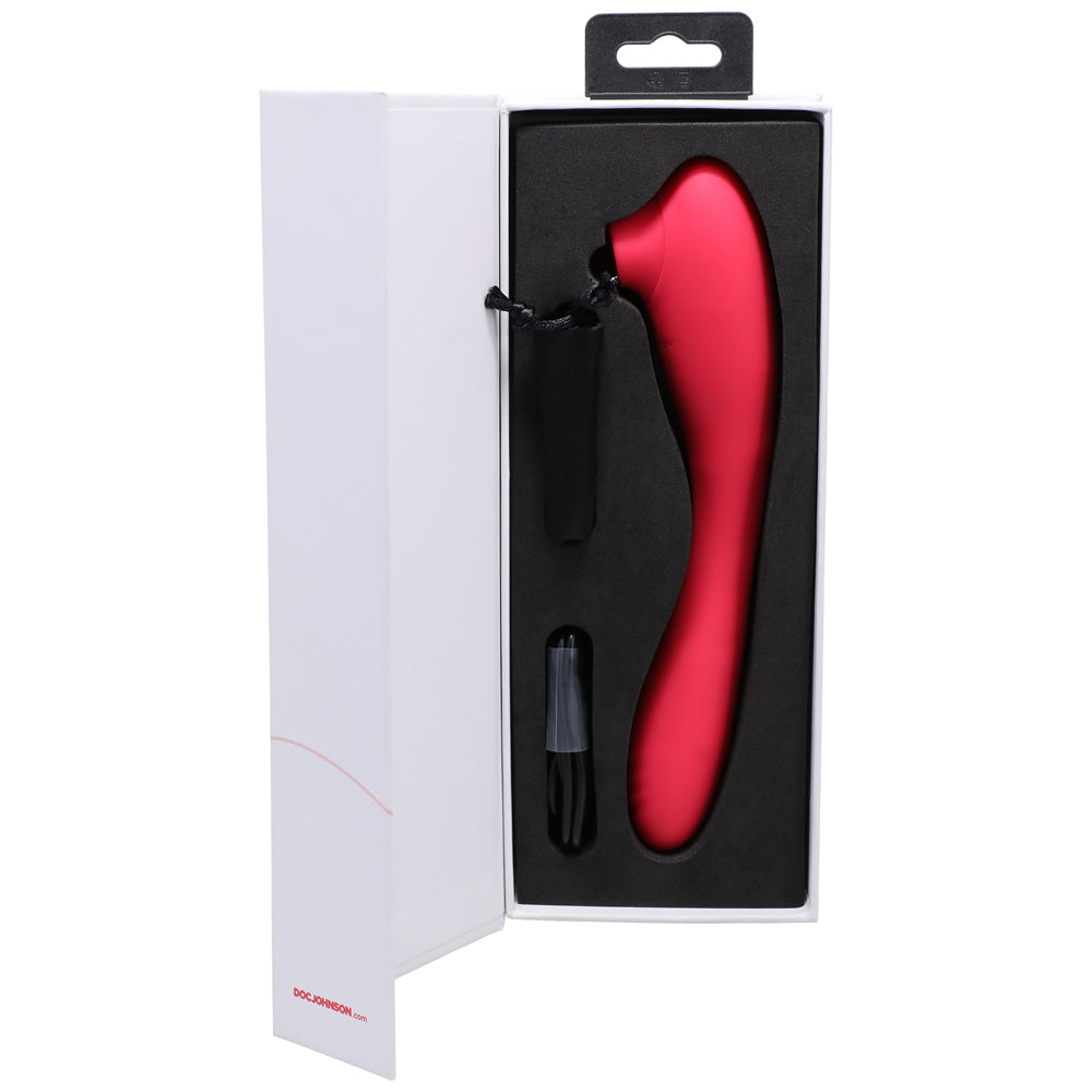 This Product Sucks Bendable Sucking Clitoral Stimulator & G-Spot Vibrator Pink - Fantasies Boutique