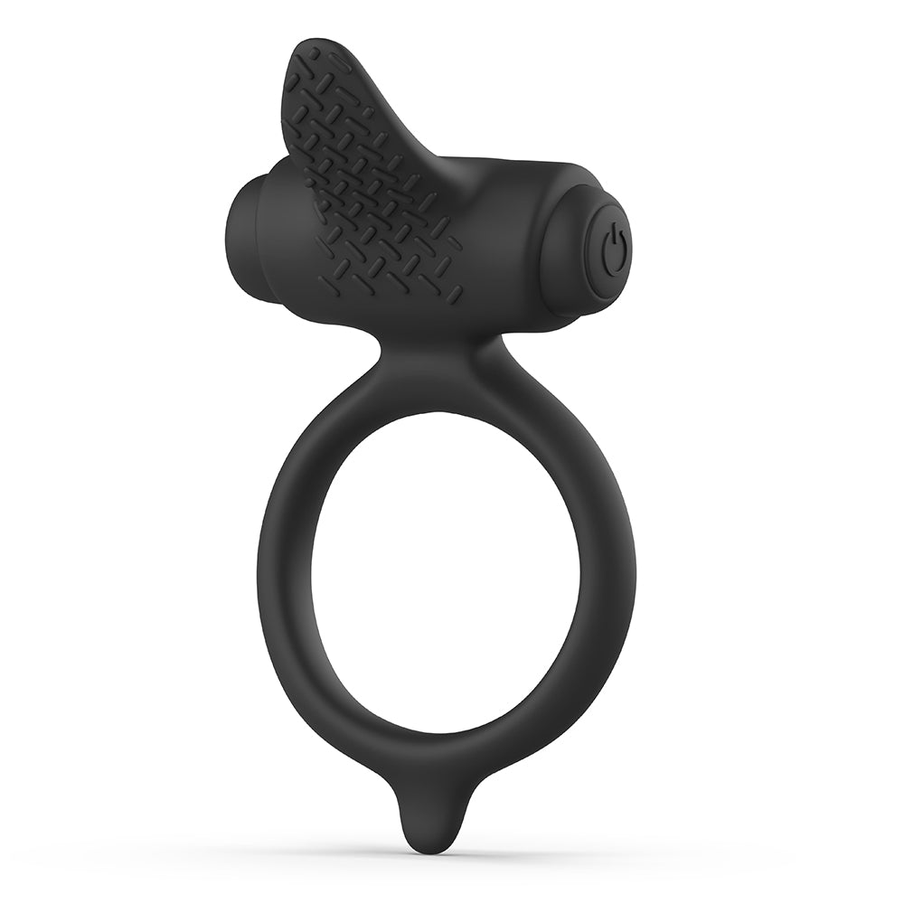 B Swish Bcharmed Basic Vibrating Cock Ring Black - Fantasies Boutique