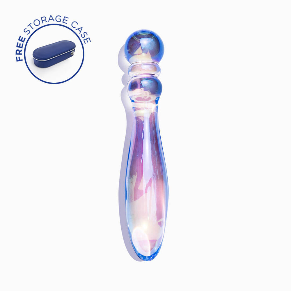Biird Cecii Beaded Glass Dildo - Fantasies Boutique