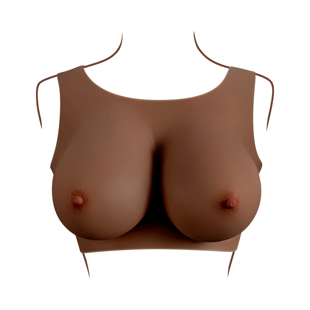 Gender X Undergarments Plate E-Cup Silicone Dark - Fantasies Boutique