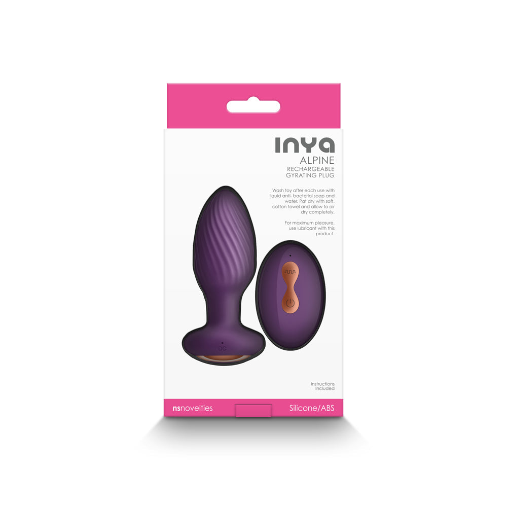 INYA Alpine Rechargeable Gyrating Plug Purple - Fantasies Boutique