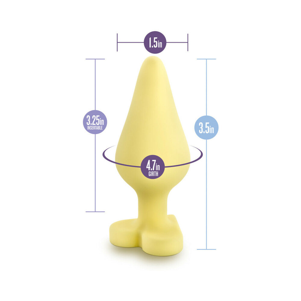 Blush Play with Me Naughty Candy Hearts 'Spank Me' Anal Plug Yellow - Fantasies Boutique