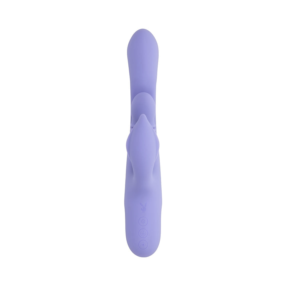 Playboy Nubbin Rubbin Rechargeable Dual Stimulator Vibe Silicone Purple