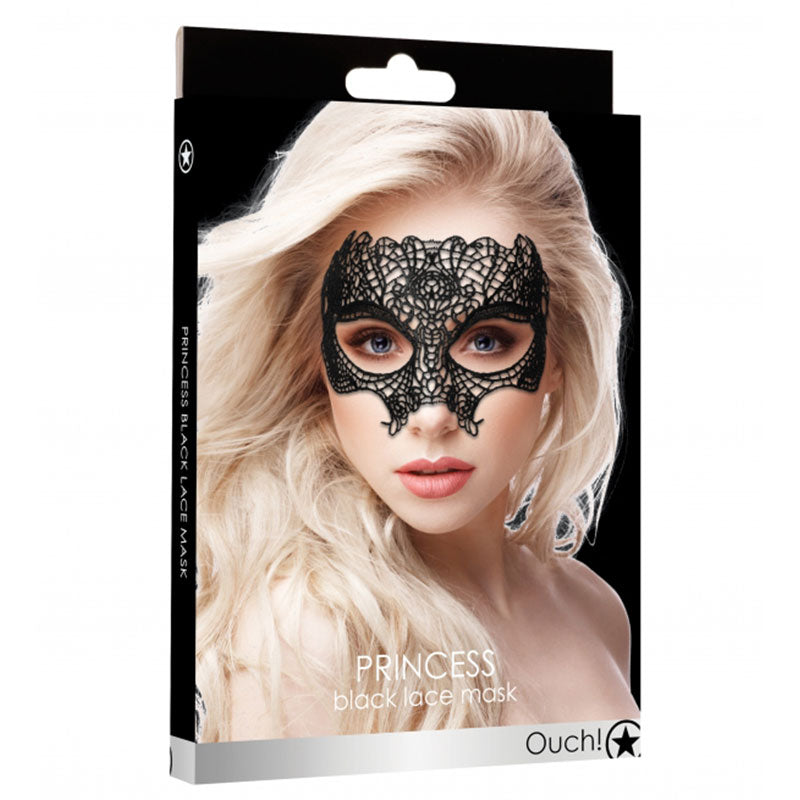 Ouch! Princess Lace Eye Mask Black - Fantasies Boutique