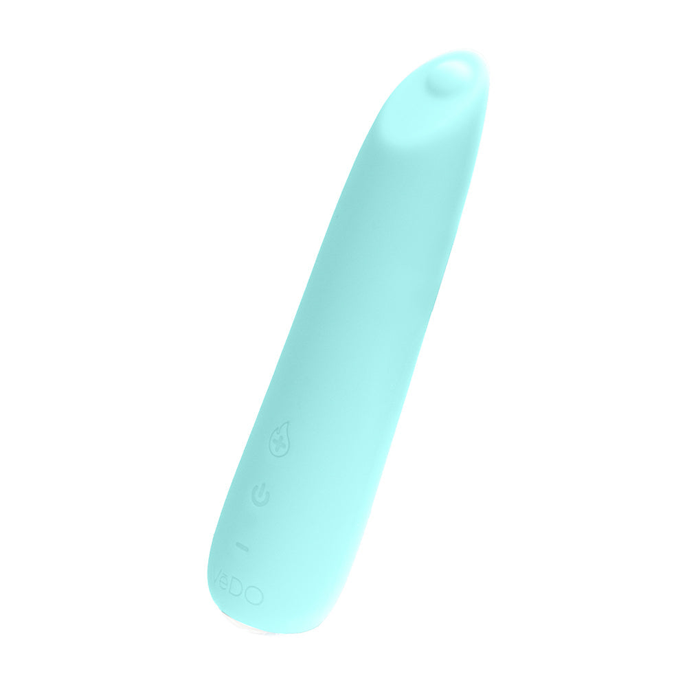 VeDO Boom Rechargeable Warming Silicone Slimline Vibrator Turquoise - Fantasies Boutique