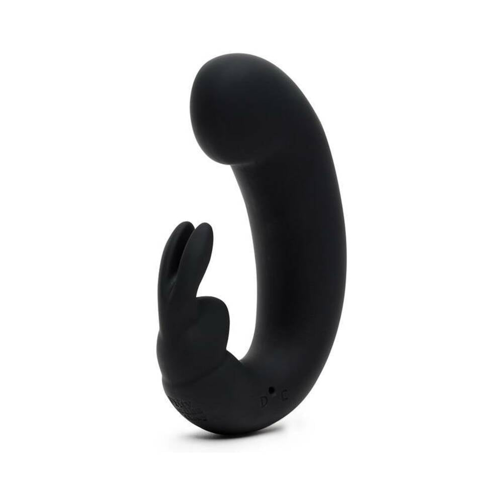 Fifty Shades of Grey Sensation Rechargeable Silicone G-Spot Rabbit Vibrator Black - Fantasies Boutique