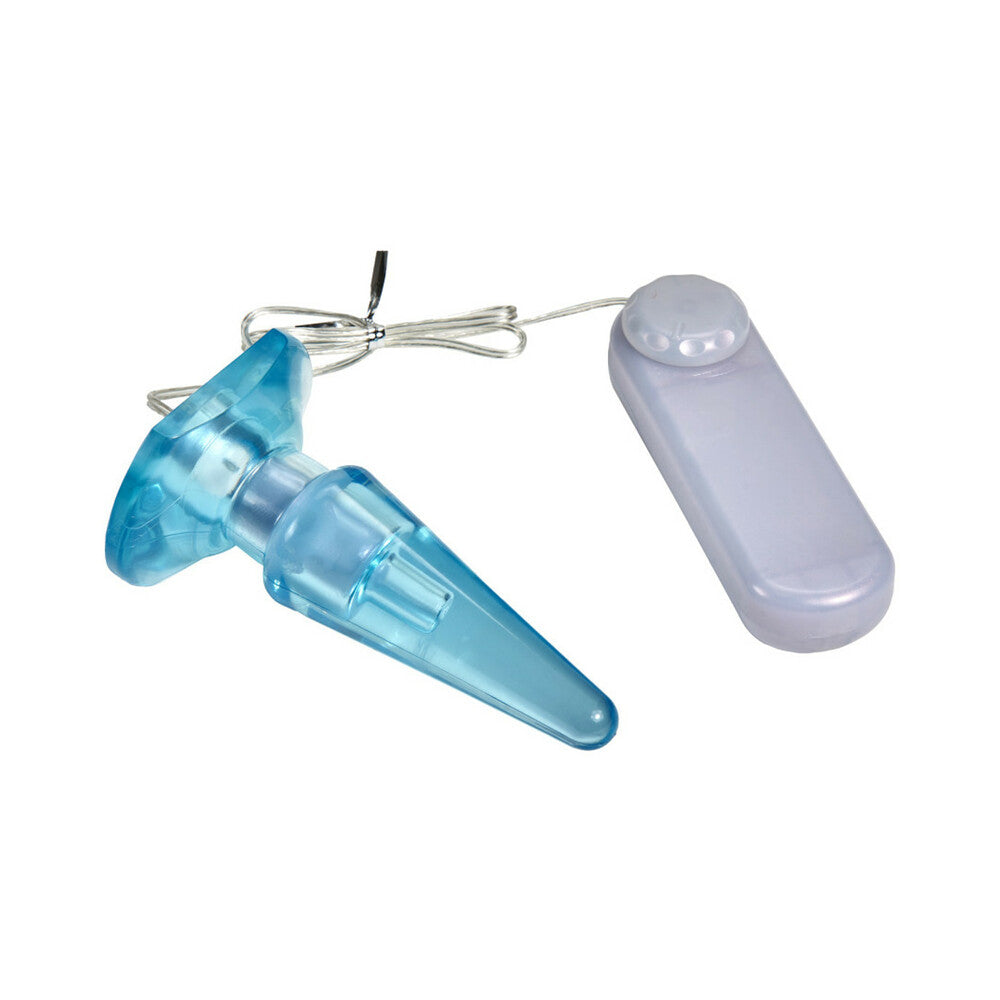B Yours Basic Anal Pleaser Remote-Controlled Vibrating Anal Plug Blue - Fantasies Boutique