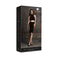Le Desir Shade Kala XXXVII 2-Piece with Turtleneck, Crop Top & Skirt Black O/S - Fantasies Boutique