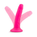 Neo 6 in. Dual Density Dildo Neon Pink - Fantasies Boutique