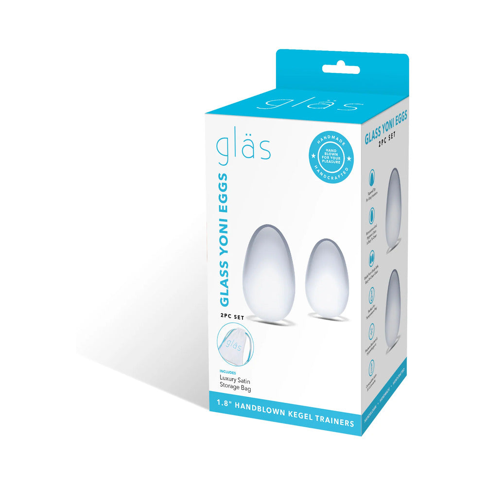 Glas 2-Piece Glass Yoni Egg Set - Fantasies Boutique