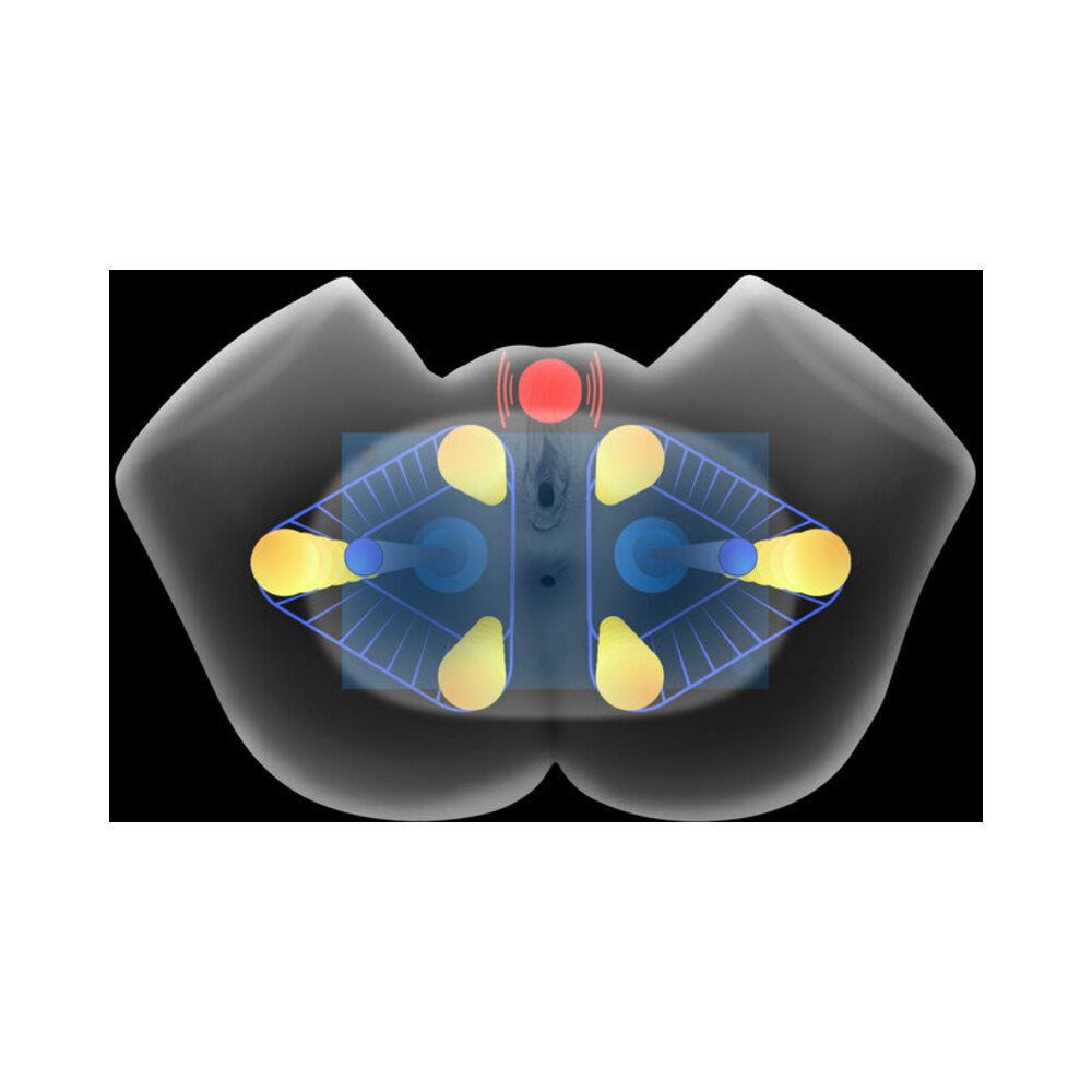 Mistress Vibrating & Squeezing Pussy & Ass Masturbator Medium - Fantasies Boutique