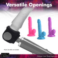 Wand Essentials Silicone Strap Cap Wand Harness For Dildos Black