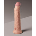 King Cock Elite 9 in. Vibrating Dual Density Silicone Realistic Dildo Beige - Fantasies Boutique
