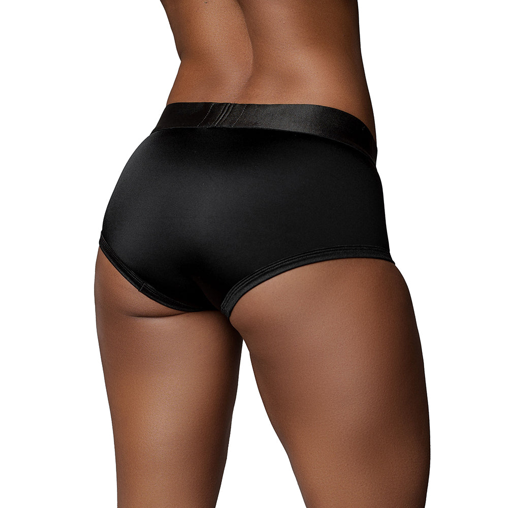 Ouch! Vibrating Strap-on Brief Black M/L - Fantasies Boutique