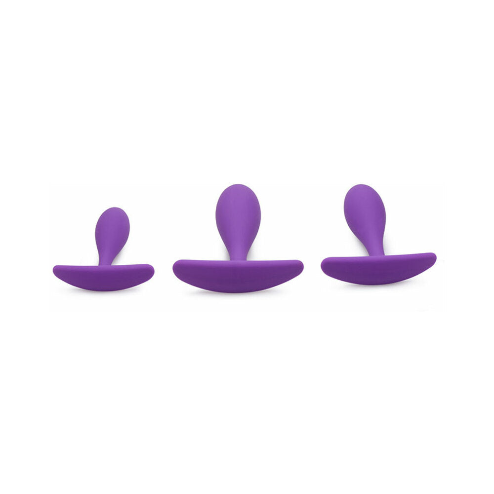 Gossip Rump Bumpers 3-Piece Silicone Anal Plug Training Set Violet - Fantasies Boutique
