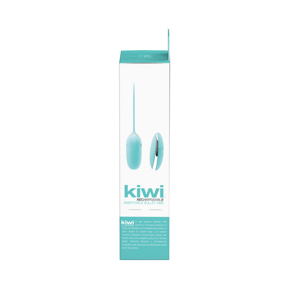 Vedo Kiwi Rechargeable Insertable Tease Me Turquise Bullet - Fantasies Boutique